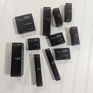 Lisi Cosmetics lot of 11 pieces Eyeshadow Lipstick Foundation Assorted Shades